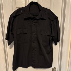 Rothco Ultra Force Black Tactical Buttondown Shirt XXL